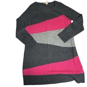 DKNY Jeans Knit Color Block Dress Size L